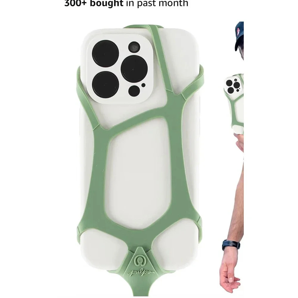 Pulpo Safety Cell Phone Lanyard Green Fits Smartphones 6.1 to 6.8” - Anti Theft